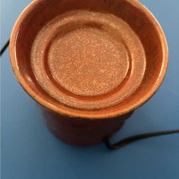 RARE Scentsy BOHO CHIC Full Size Warmer Rust Red Flower Retired Rustic Country - Picture 4 of 5